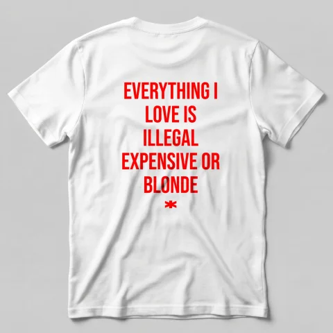 Evereything I Love Is Illegal, Expensive Or Blonde